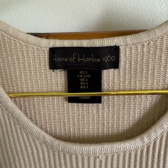 House of Harlow Ribbed Cropped Tank - Picture 2 of 3